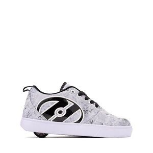 Kids Black and White Heely Skate Shoes